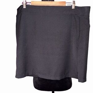 🆕💜🎉🎉 Black Pull On Athletic Skort Built In Shorts Stretch 32 degrees cool